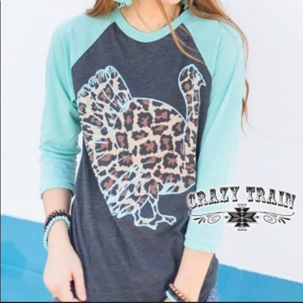 Raglan Turkey Gobble Tee